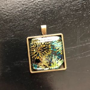 Colorful necklace pendant